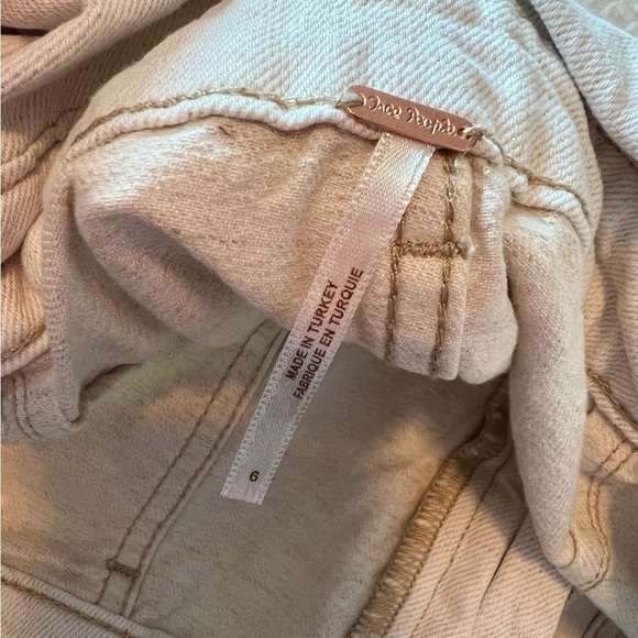 Free People Oatmeal Cinch Waist Mini Skirt - Picture 13 of 14